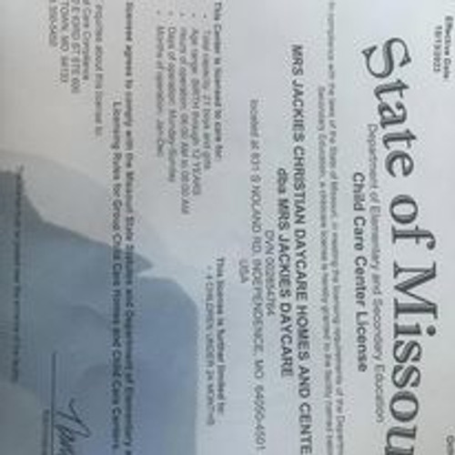 Photo of Mrs Jackie’s Daycare - Independence, MO