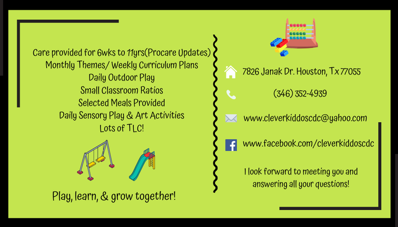 Photo of Clever Kiddos Child Development Center - Houston, TX