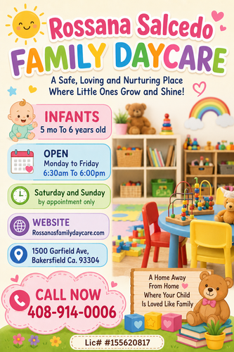 Photo of Rossana Family Daycare Child Care - Bakersfield, CA
