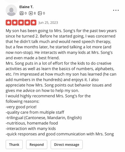Photo of Song, Sha Daycare - Hayward, CA