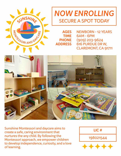 Photo of Sunshine Montessori Daycare - Claremont, CA