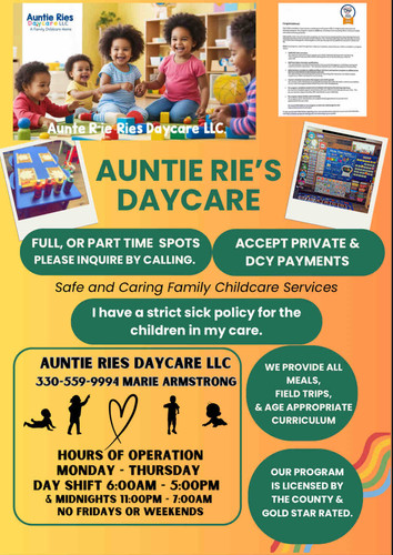 Photo of Auntie Ries Home Daycare LLC Daycare - Youngstown, OH
