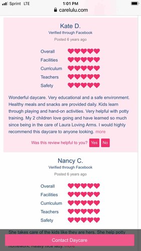 Photo of Laura Loving Arms Family Daycare - Boyds, MD