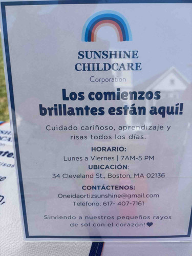 Photo of Sunshine Childcare Corp. - Hyde Park, MA