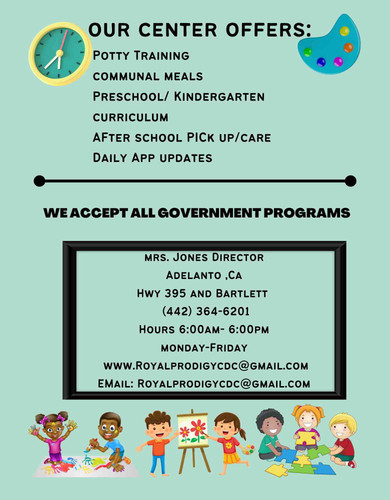 Photo of Royal Prodigy Child Development Center Daycare - Adelanto, CA