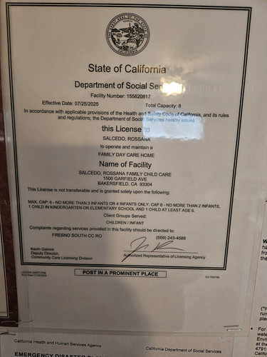 Photo of Rossana Family Daycare Child Care - Bakersfield, CA