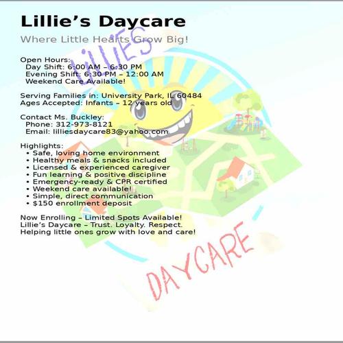 Photo of Lillie's Daycare - University Pk, IL