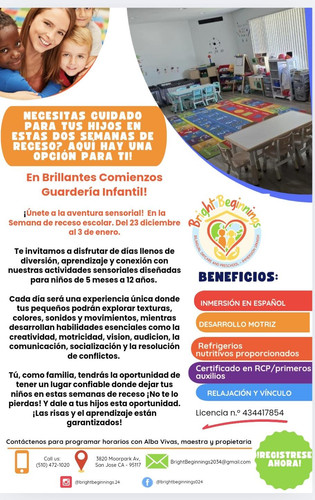 Photo of Bright Beginnings Bilingual Daycare - San Jose, CA