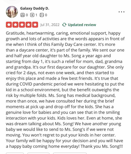 Photo of Song, Sha Daycare - Hayward, CA