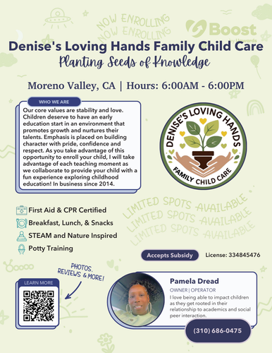 Photo of Denise's Loving Hands Family Child Care - Moreno Valley, CA