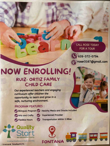 Photo of Ruiz-Ortiz Family Child Care - Fontana, CA