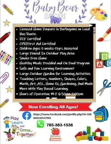 Photo of Baby Bear Daycare - Burlingame, KS