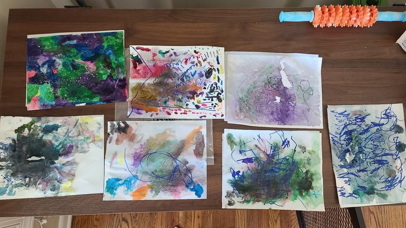 Wendy  Pediatrician on Instagram: 💦 Have you heard of water painting  with Buddha Boards? We made our own kid-friendly XL version! 🩵 Follow  along @ohhappyplayday for more kid ideas TO MAKE