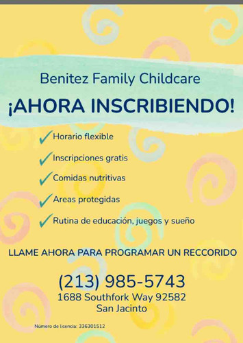 Photo of Benitez Family Childcare - San jacinto, CA
