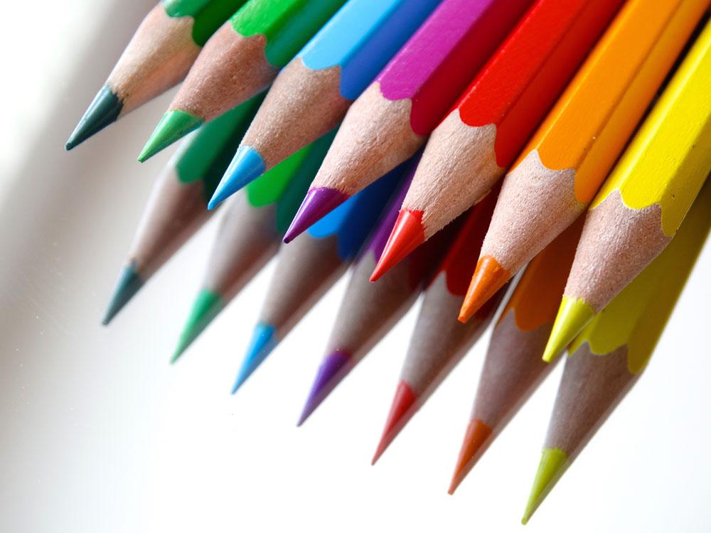 Children`s Drawing Pencils. Stock Photo - Image of daycare, colorful:  81853112