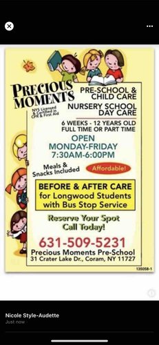 Photo of Precious Moments Preschool And Childcare Daycare - Coram, NY